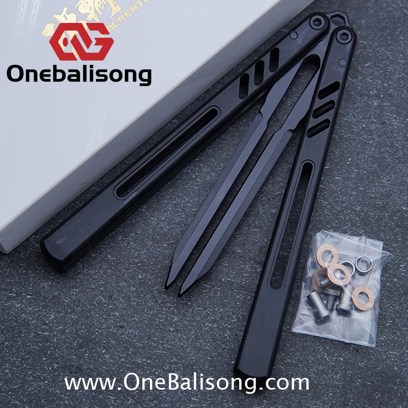 Class Loss Creation 8801 Balisong Aluminum Alloy Handle Stainless Steel Tuning Fork Blade Bushings
