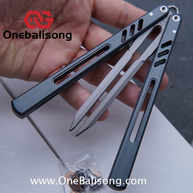 Class Loss Creation 8801 Balisong Aluminum Alloy Handle Stainless Steel Tuning Fork Blade Bushings