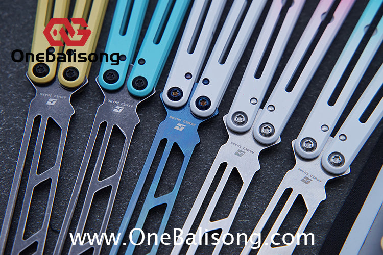 ARMED SHARK Steel Kraken V3 Balisong Clone 3CR13 Stainless Steel Handle Stainless Steel Blade Bushings