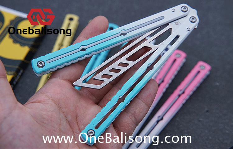 ARMED SHARK Steel Kraken V3 Balisong Clone 3CR13 Stainless Steel Handle Stainless Steel Blade Bushings