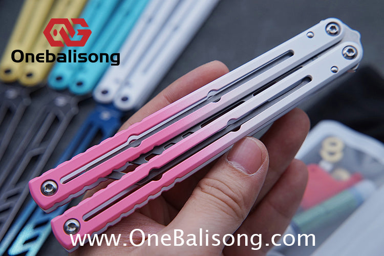 ARMED SHARK Steel Kraken V3 Balisong Clone 3CR13 Stainless Steel Handle Stainless Steel Blade Bushings