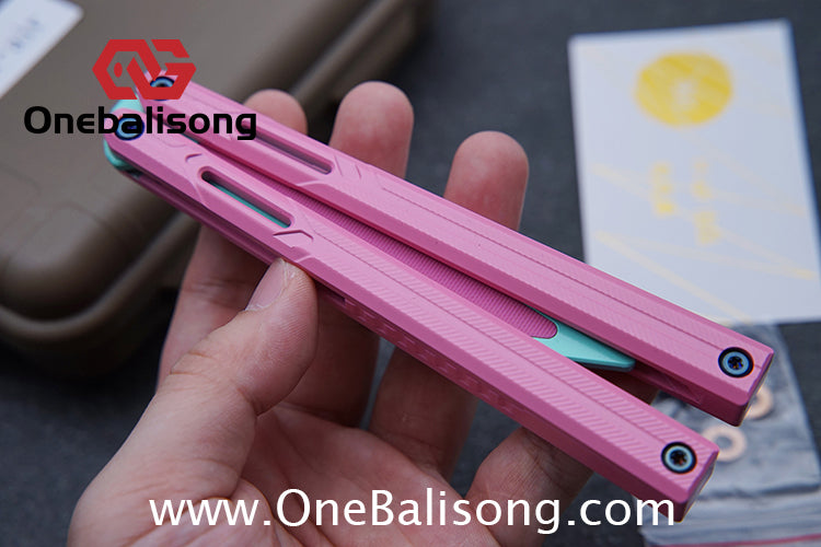 H-air Knicks Balisong Seven Series Aluminum Alloy Handle Stainless Steel Blade Bushings