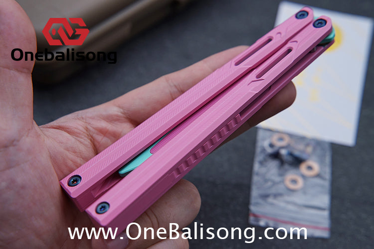 H-air Knicks Balisong Seven Series Aluminum Alloy Handle Stainless Steel Blade Bushings