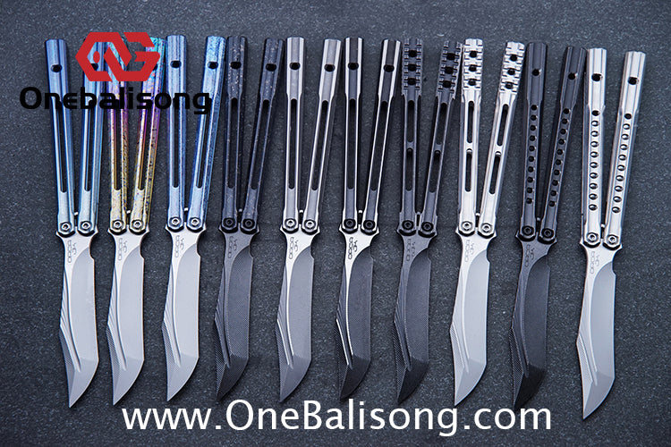 Baliplus Orca V2 Balisong Clone Flying Butterfly Clone Titanium Alloy Handle Stainless Steel Blade