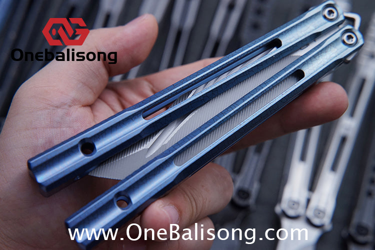 Baliplus Orca V2 Balisong Clone Flying Butterfly Clone Titanium Alloy Handle Stainless Steel Blade