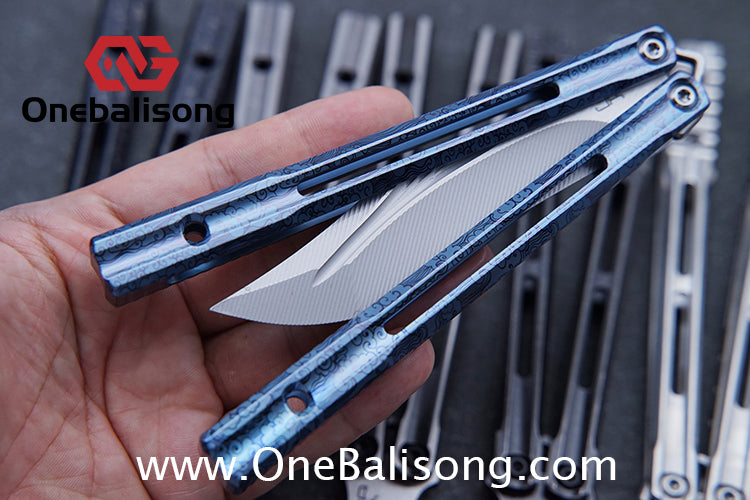 Baliplus Orca V2 Balisong Clone Flying Butterfly Clone Titanium Alloy Handle Stainless Steel Blade