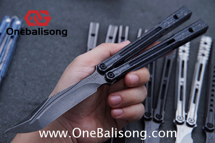 Baliplus Orca V2 Balisong Clone Flying Butterfly Clone Titanium Alloy Handle Stainless Steel Blade