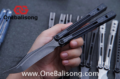 Baliplus Orca V2 Balisong Clone Flying Butterfly Clone Titanium Alloy Handle Stainless Steel Blade
