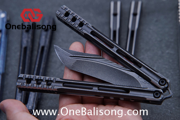 Baliplus Orca V2 Balisong Clone Flying Butterfly Clone Titanium Alloy Handle Stainless Steel Blade