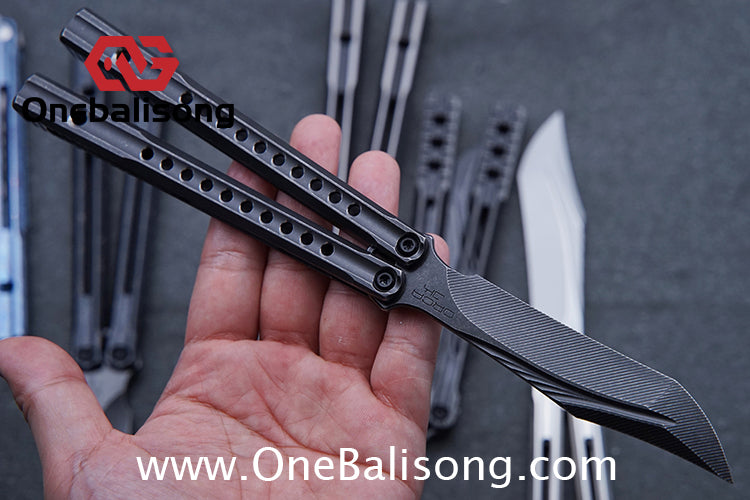 Baliplus Orca V2 Balisong Clone Flying Butterfly Clone Titanium Alloy Handle Stainless Steel Blade