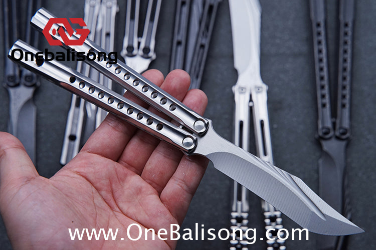 Baliplus Orca V2 Balisong Clone Flying Butterfly Clone Titanium Alloy Handle Stainless Steel Blade