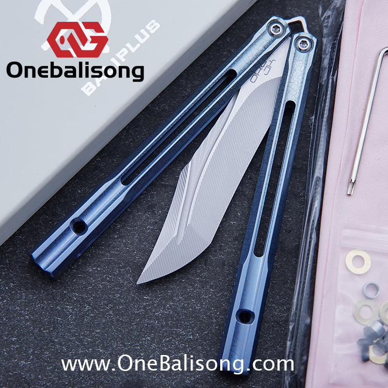 Baliplus Orca V2 Balisong Clone Flying Butterfly Clone Titanium Alloy Handle Stainless Steel Blade