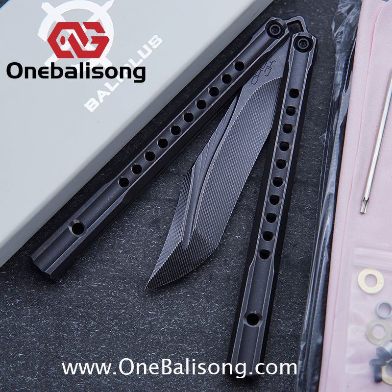Baliplus Orca V2 Balisong Clone Flying Butterfly Clone Titanium Alloy Handle Stainless Steel Blade