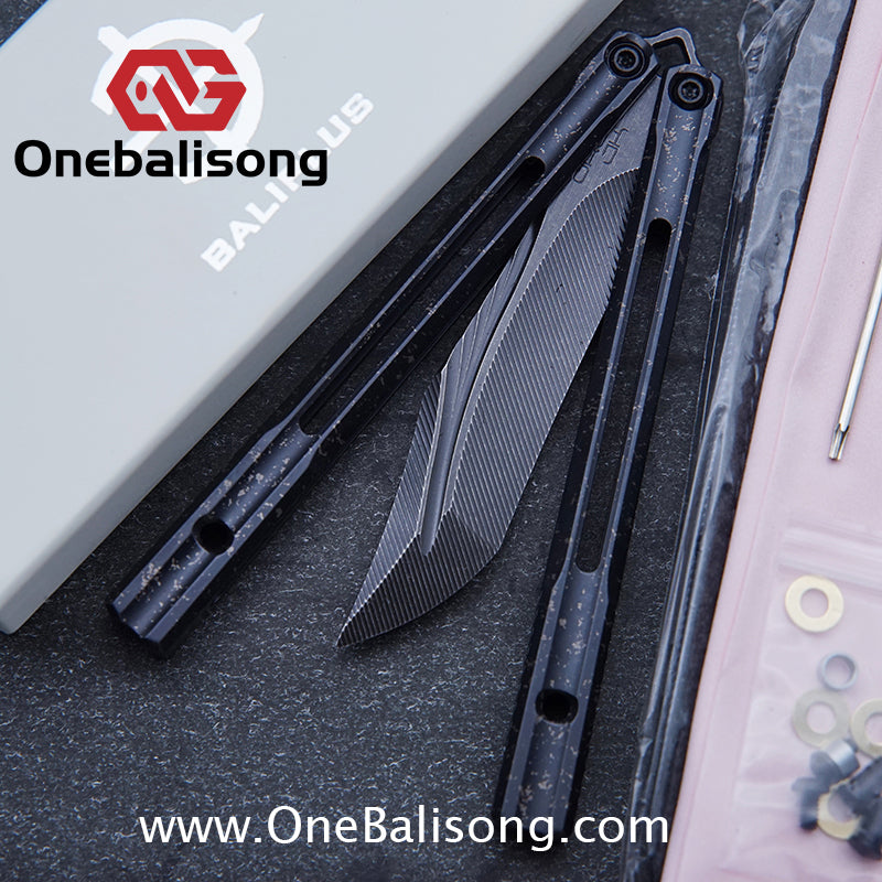 Baliplus Orca V2 Balisong Clone Flying Butterfly Clone Titanium Alloy Handle Stainless Steel Blade
