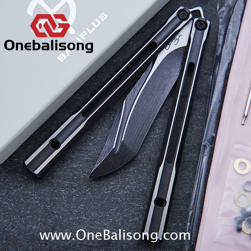 Baliplus Orca V2 Balisong Clone Flying Butterfly Clone Titanium Alloy Handle Stainless Steel Blade