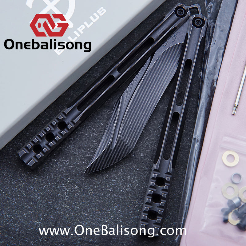 Baliplus Orca V2 Balisong Clone Flying Butterfly Clone Titanium Alloy Handle Stainless Steel Blade