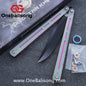 Fixedstarknife Shinyou Original Balisong TC4 Titanium Lining+G10 Patch Handle 440C Stainless Steel Blade