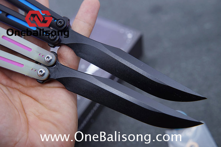 Fixedstarknife Shinyou Original Balisong TC4 Titanium Lining+G10 Patch Handle 440C Stainless Steel Blade