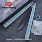 Fixedstarknife Shinyou Original Balisong TC4 Titanium Lining+G10 Patch Handle 440C Stainless Steel Blade