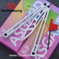 Asgard Steel Cygnus Balisong ABS Patch/Coating/Stainless Steel Handle Stainless Steel Blade Bushings