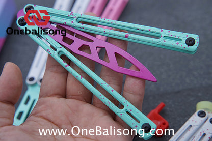 Asgard Steel Cygnus Balisong ABS Patch/Coating/Stainless Steel Handle Stainless Steel Blade Bushings