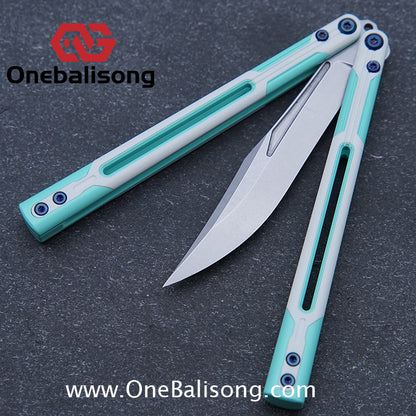 APOCALYPSE TIANQI Cygnus Clone v3.5 Blue screw 7075 Aluminum alloy handle bushing stainless steel blade
