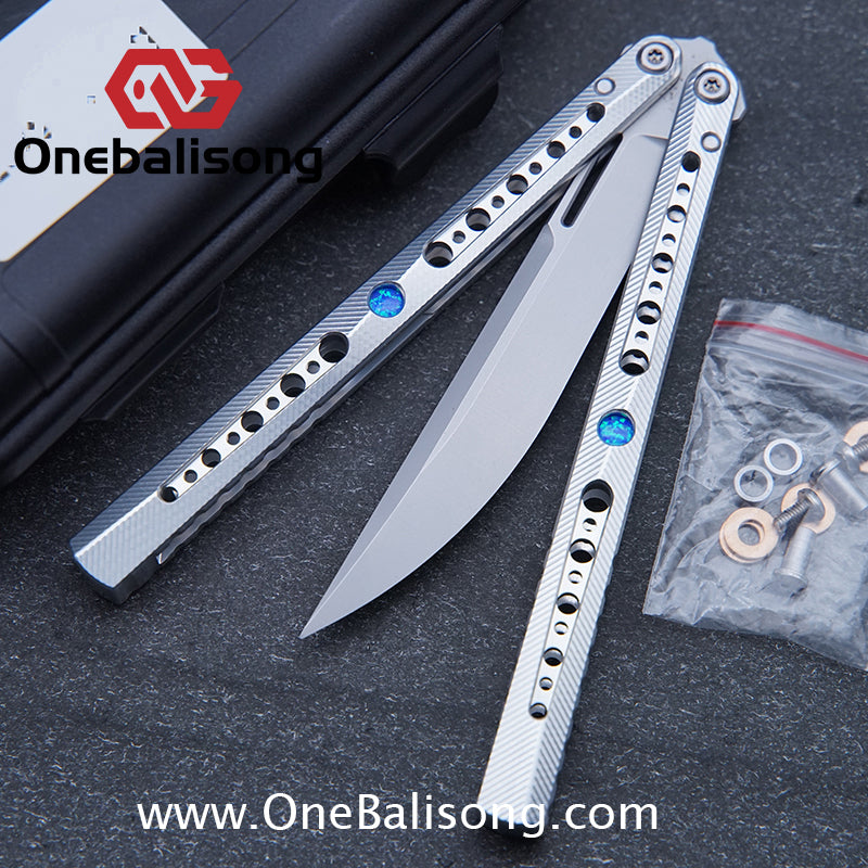 Blade Island Kongming Balisong 7075 Aluminum Alloy Handle 440c Stainless Steel Blade Bushings