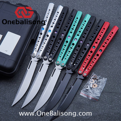 Edge Isle Kongming Balisong 7075 Aluminum Alloy Handle 440c Stainless Steel Blade Bushings
