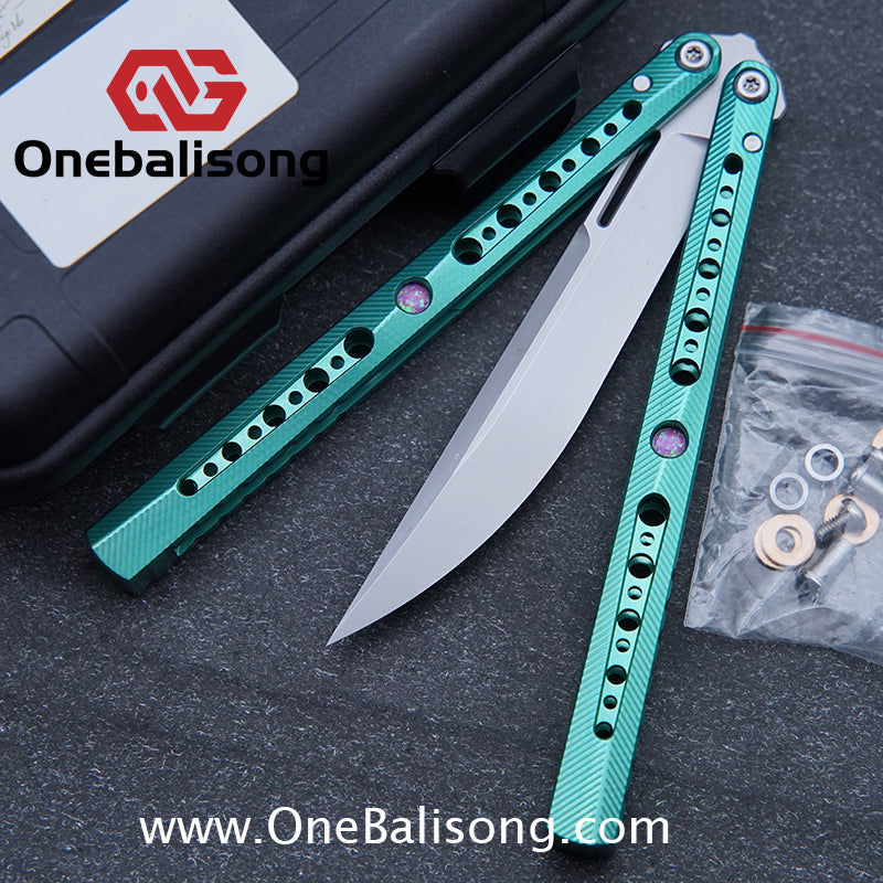 Blade Island Kongming Balisong 7075 Aluminum Alloy Handle 440c Stainless Steel Blade Bushings