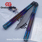 RAD Cygnus V2 Genuine Balisong Titanium-6AL-4V Handle CPM-S35VN Stainless Steel Live Blade Bushing