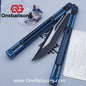 RAD Cygnus V2 Genuine Balisong Titanium-6AL-4V Handle CPM-S35VN Stainless Steel Live Blade Bushing