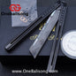 TITAN Cut off Worries Balisong TC21 Titanium Alloy Handle M390 Stainless Steel Blade Bushing