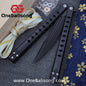 Blue River Konohishi Clone Balisong Titanium Alloy Handle Stainless Steel Blade Bushing