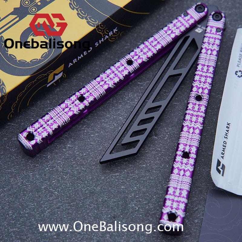 ARMED SHARK kraken v3 clone Seven series aluminum alloy handle stainless steel Trainer blade Bushings