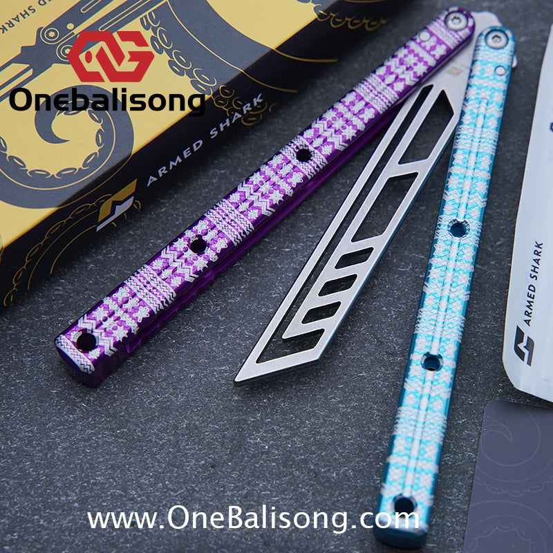 ARMED SHARK kraken v3 clone Seven series aluminum alloy handle stainless steel Trainer blade Bushings