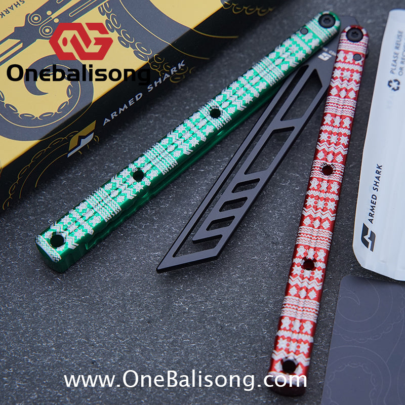 ARMED SHARK kraken v3 clone Seven series aluminum alloy handle stainless steel Trainer blade Bushings