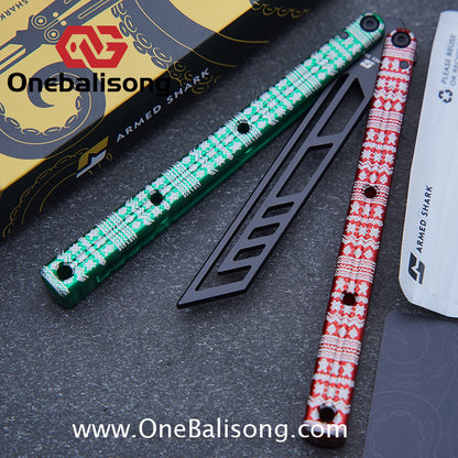 ARMED SHARK kraken v3 clone 7075 Seven series aluminum alloy handle stainless steel Trainer blade Bushings