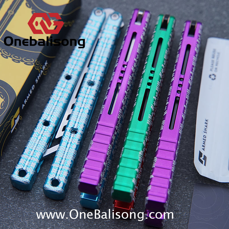 ARMED SHARK kraken v3 clone Seven series aluminum alloy handle stainless steel Trainer blade Bushings