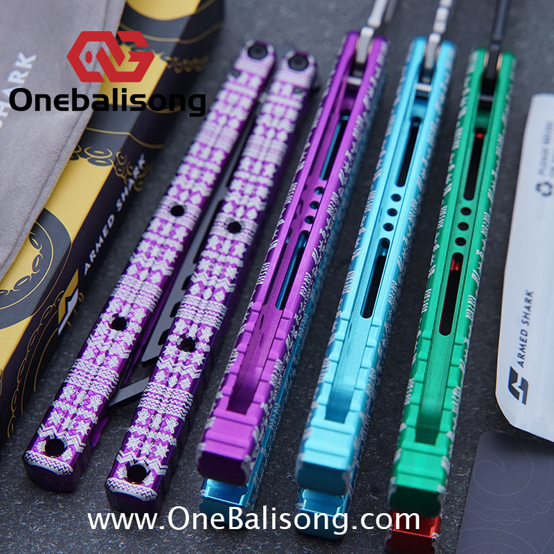 ARMED SHARK kraken v3 clone Seven series aluminum alloy handle stainless steel Trainer blade Bushings