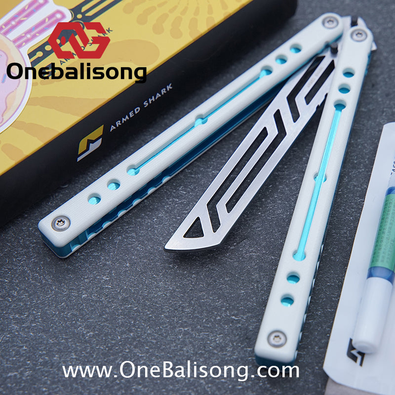 ARMED SHARK Nautilus V2 Clone Aluminum alloy handle stainless steel blade Bushing