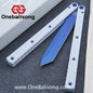 Baliplus Kraken Balisong Glossy clone Tanto/Bowie/Weekawk  live/Fake Blade Channel 7075 Aluminum Glossy Handle Bushings 9cr18