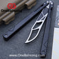 H-air YanBieGu V2 Balisong Seven Series Aluminum Alloy Handle Stainless Steel Blade Bushings