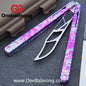 H-air YanBieGu V2 Balisong Seven Series Aluminum Alloy Handle Stainless Steel Blade Bushings