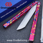 HR Killer Balisong  Seven series aluminum Handle 14c28n/vg10 Blade integrated+traditional shaft sleeve