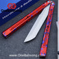 HR Killer Balisong  Seven series aluminum Handle 14c28n/vg10 Blade integrated+traditional shaft sleeve