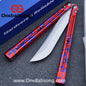 HR Killer Balisong  Seven series aluminum Handle 14c28n/vg10 Blade integrated+traditional shaft sleeve