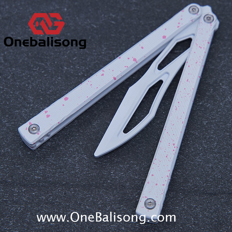 Asgard Master Balisong Aluminum Alloy Handle Stainless Steel Sandwich Structure Bushing