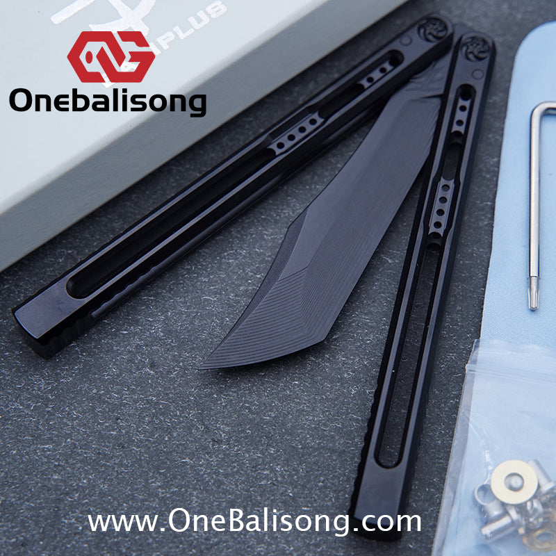 Baliplus Medusa Clone Balisong TC4 Titanium Alloy Handle VG10 Stainless Steel Blade Bushing