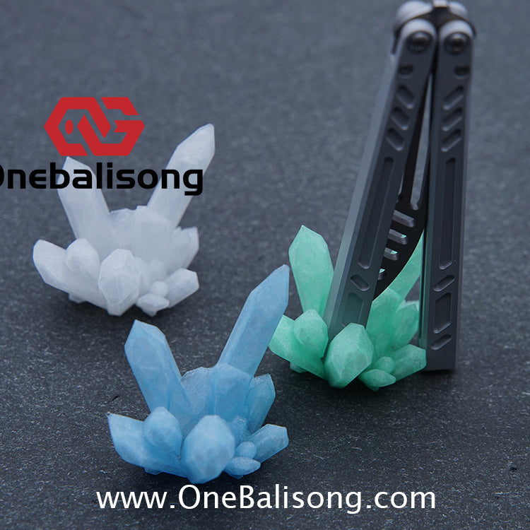 Beautiful Ice Crystal Knife Holder Balisong/Tool Carrier/Knife Holder Suitable For Butterfly Knives/