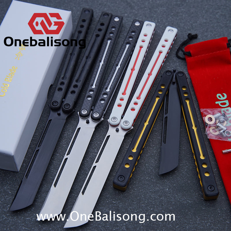 Cold Blade Nautilus V2.5 Balisong Aluminum Alloy Handle Stainless Steel Fake Blade Bushing